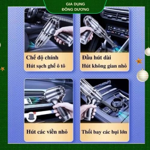Alternative view of Máy Hút Bụi Cầm Tay Tamashio Nhật Bản Mini Không Dây Sạc Pin  3 in 1 Hút, Bơm, Thổi Lực Hút Siêu Mạnh